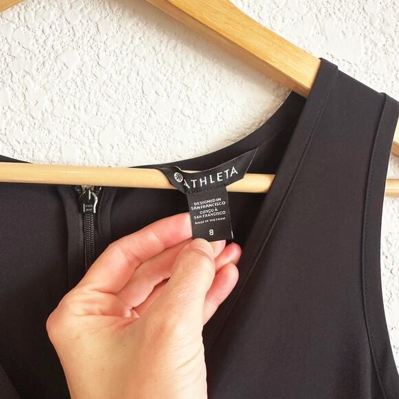 Athleta Brooklyn Black Jumpsuit 8 - Picture 4 of 9